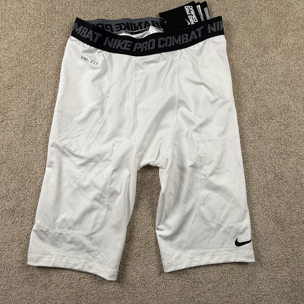 Nike Pro Combat Dri-FIT Compression Shorts White Mens XL Base Layer 2117